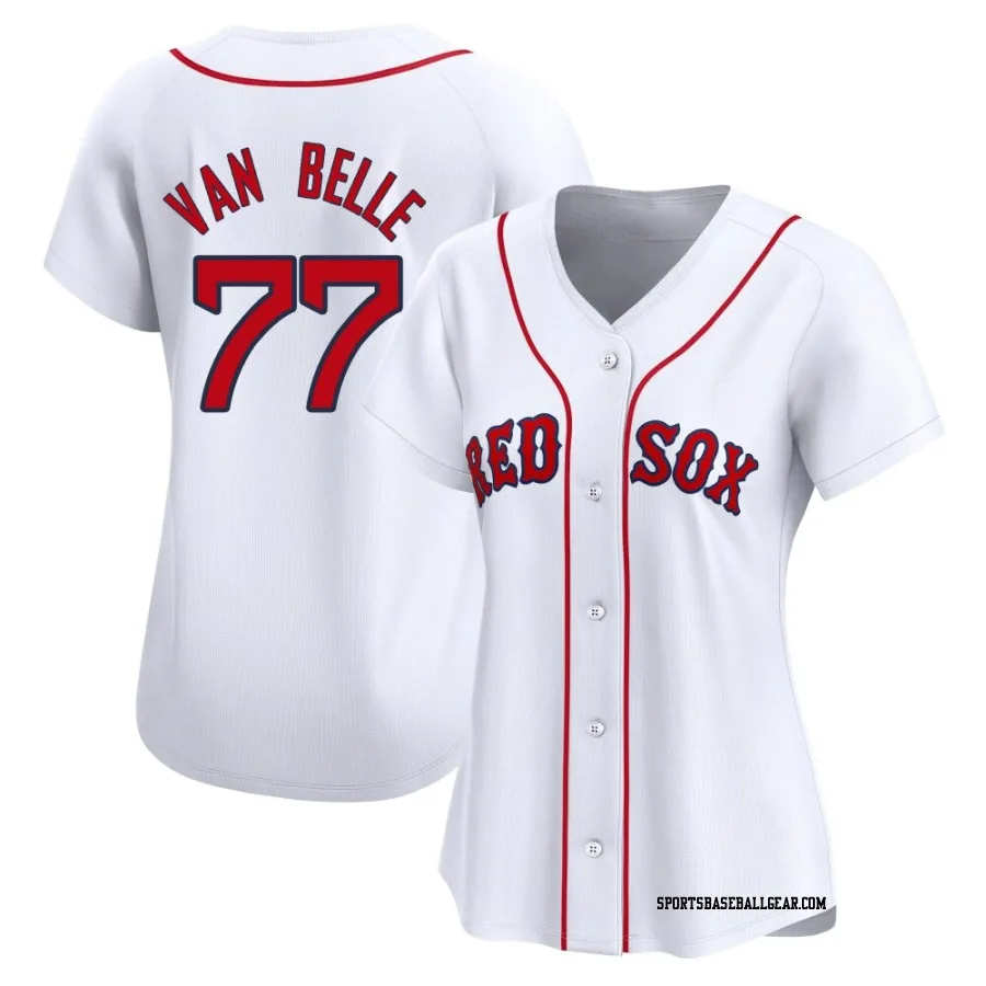 Brian Van Belle Women's Boston Red Sox White Limited Home Jersey