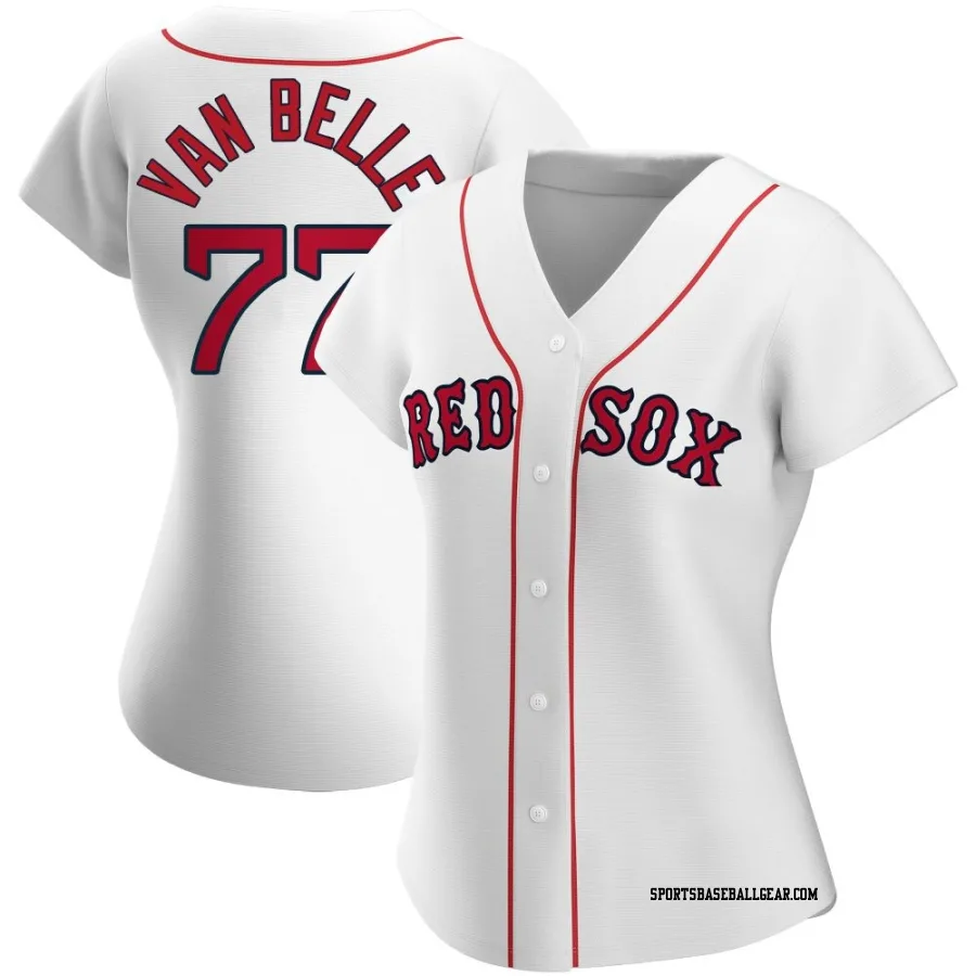 Brian Van Belle Women's Boston Red Sox White Replica Home Jersey