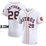 Brice Matthews Men's Houston Astros White Elite Home Jersey