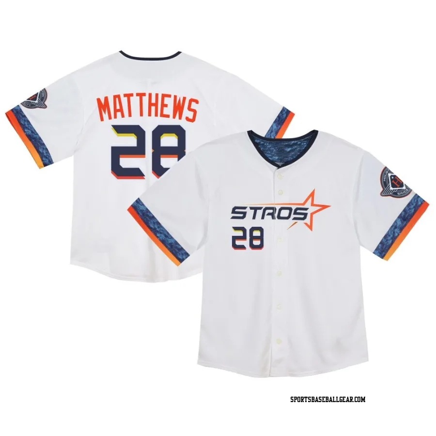 Brice Matthews Toddler Houston Astros White Limited 2025 City Connect Jersey