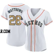 Brice Matthews Women's Houston Astros Gold Authentic White 2023 Collection Jersey