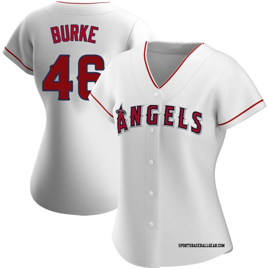 Brock Burke Women's Los Angeles Angels White Authentic Home Jersey