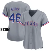 Brock Burke Women's Texas Rangers Gray Limited Away Jersey
