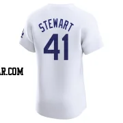 Brock Stewart Men's Los Angeles Dodgers White Elite Home Jersey