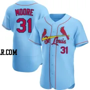 Brody Moore Men's St. Louis Cardinals Light Blue Authentic Alternate Jersey