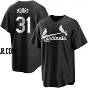 Brody Moore Youth St. Louis Cardinals Black/White Replica Jersey
