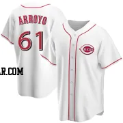 Bronson Arroyo Men's Cincinnati Reds White Replica Home Jersey