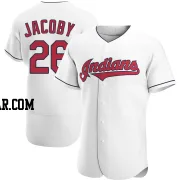 Brook Jacoby Men's Cleveland Guardians White Authentic Home Jersey