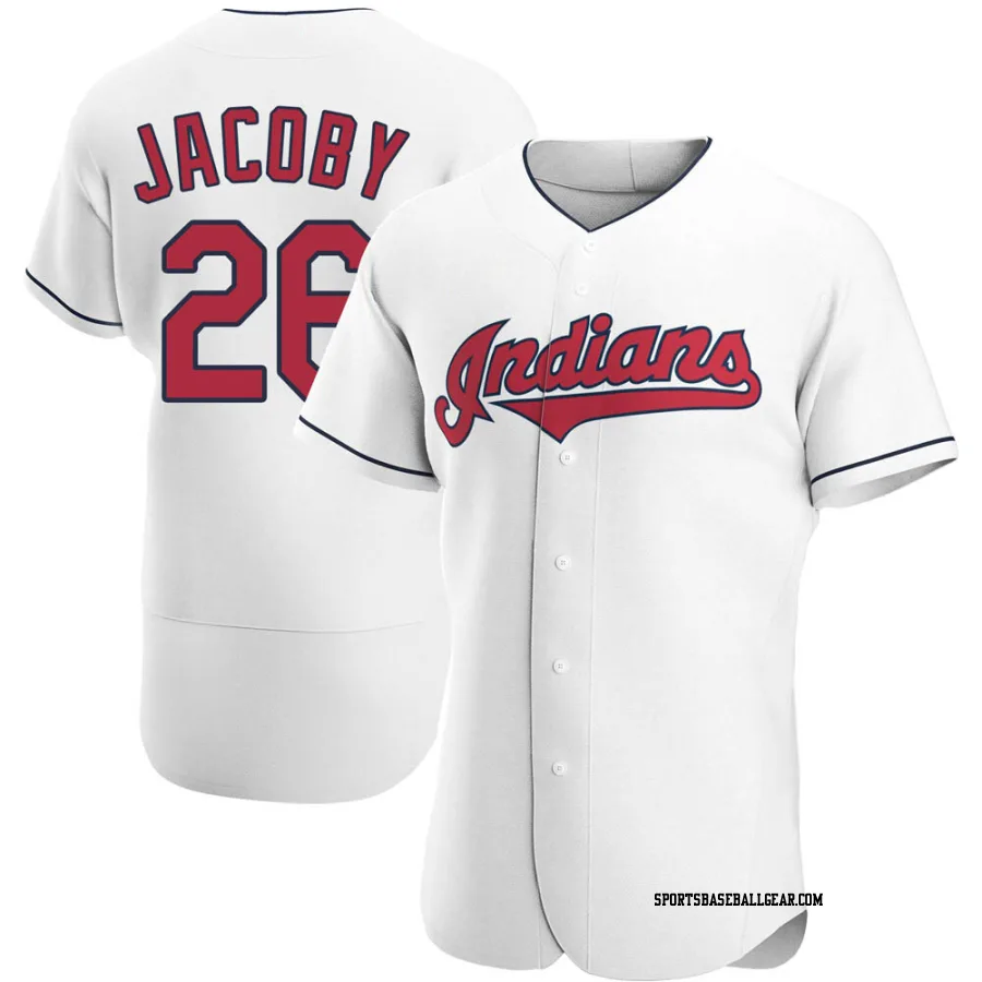 Brook Jacoby Men's Cleveland Guardians White Authentic Home Jersey