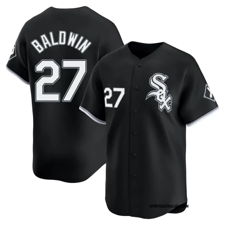 Brooks Baldwin Men's Chicago White Sox Black Limited Alternate Jersey