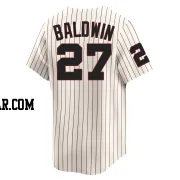 Brooks Baldwin Men's Chicago White Sox Cream Limited Throwback Cooperstown Jersey
