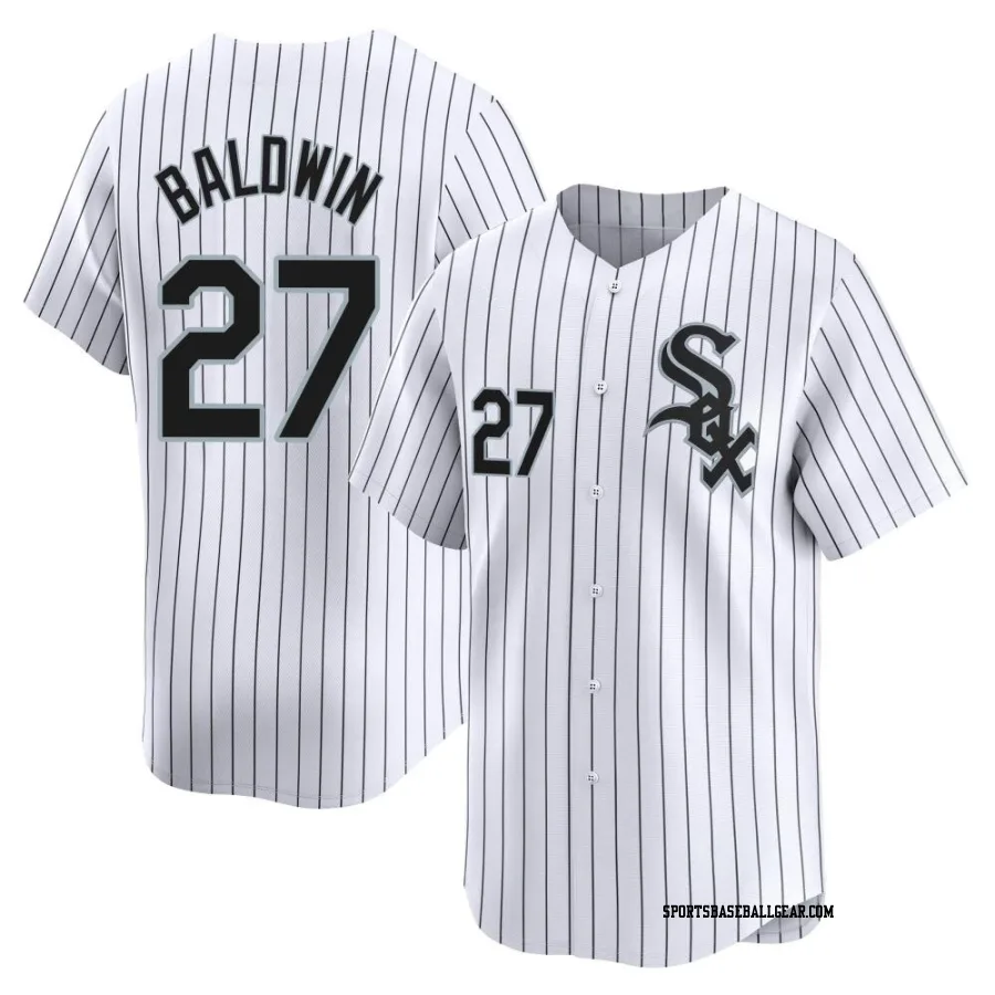 Brooks Baldwin Men's Chicago White Sox White Limited Home Jersey