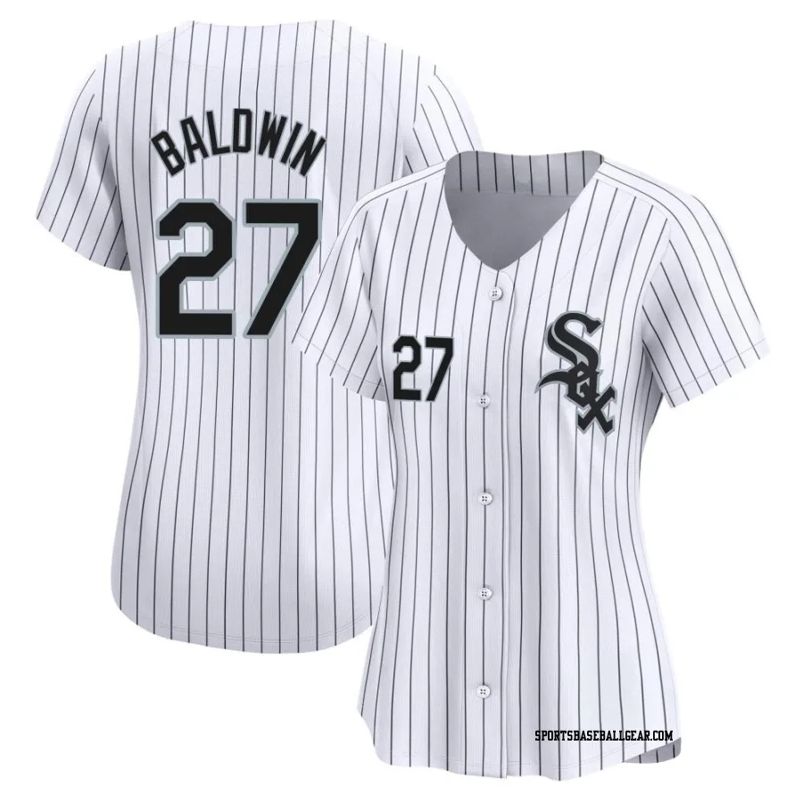 Brooks Baldwin Women's Chicago White Sox White Limited Home Jersey