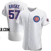 Brooks Kriske Men's Chicago Cubs White Authentic Home Jersey