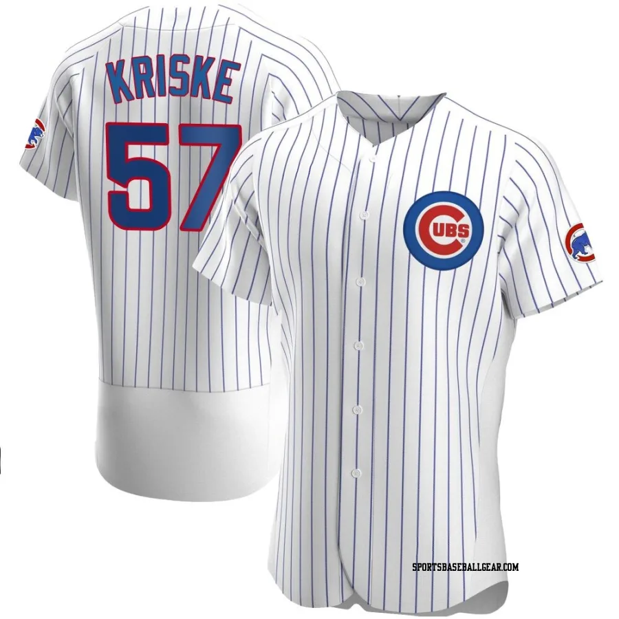 Brooks Kriske Men's Chicago Cubs White Authentic Home Jersey