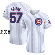 Brooks Kriske Men's Chicago Cubs White Elite Home Jersey