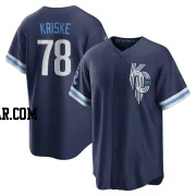 Brooks Kriske Men's Kansas City Royals Navy Replica 2022 City Connect Jersey