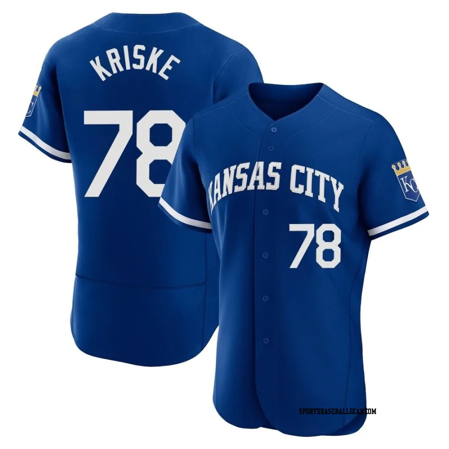 Brooks Kriske Men's Kansas City Royals Royal Authentic 2022 Alternate Jersey