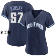 Brooks Kriske Women's Chicago Cubs Navy Replica 2021 City Connect Jersey