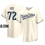Brooks Lee Men's Minnesota Twins Cream Replica Alternate Jersey