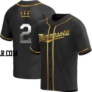 Brooks Lee Youth Minnesota Twins Black Golden Replica Alternate Jersey