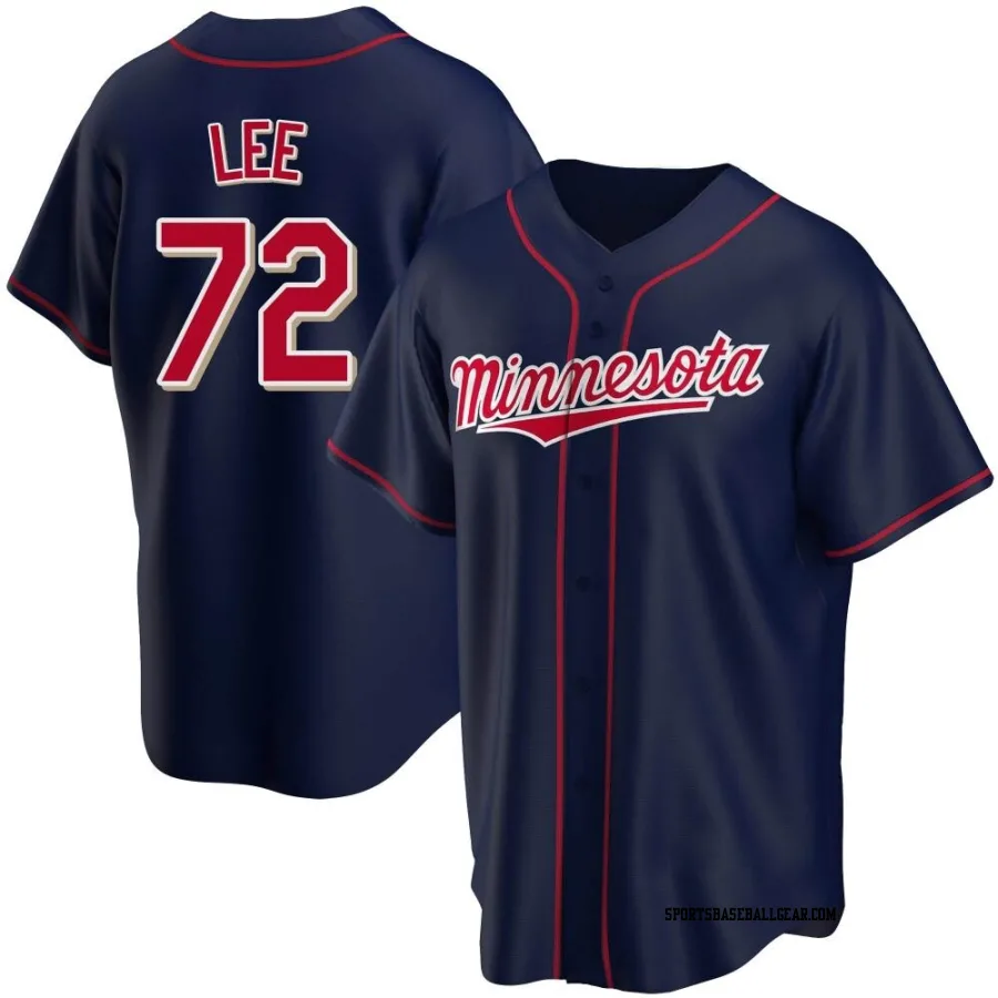 Brooks Lee Youth Minnesota Twins Navy Replica Alternate Team Jersey