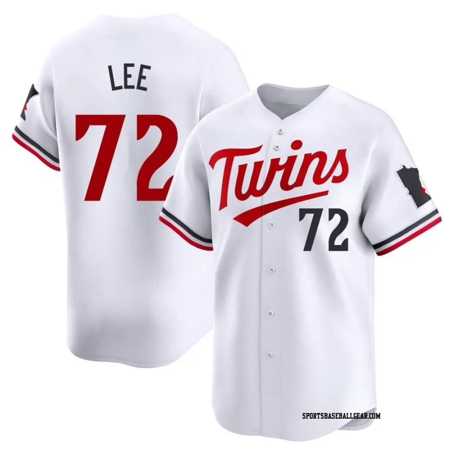 Brooks Lee Youth Minnesota Twins White Limited Home Jersey