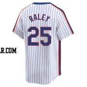 Brooks Raley Men's New York Mets White Limited Cooperstown Collection Jersey