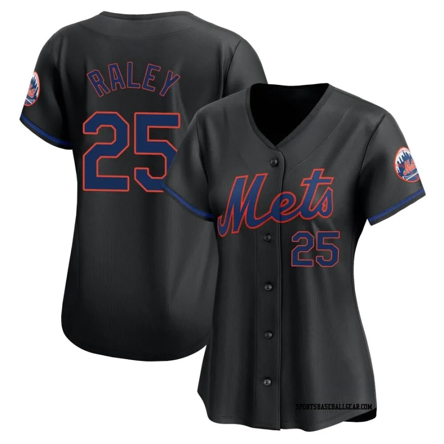 Brooks Raley Women's New York Mets Black Limited Alternate Jersey
