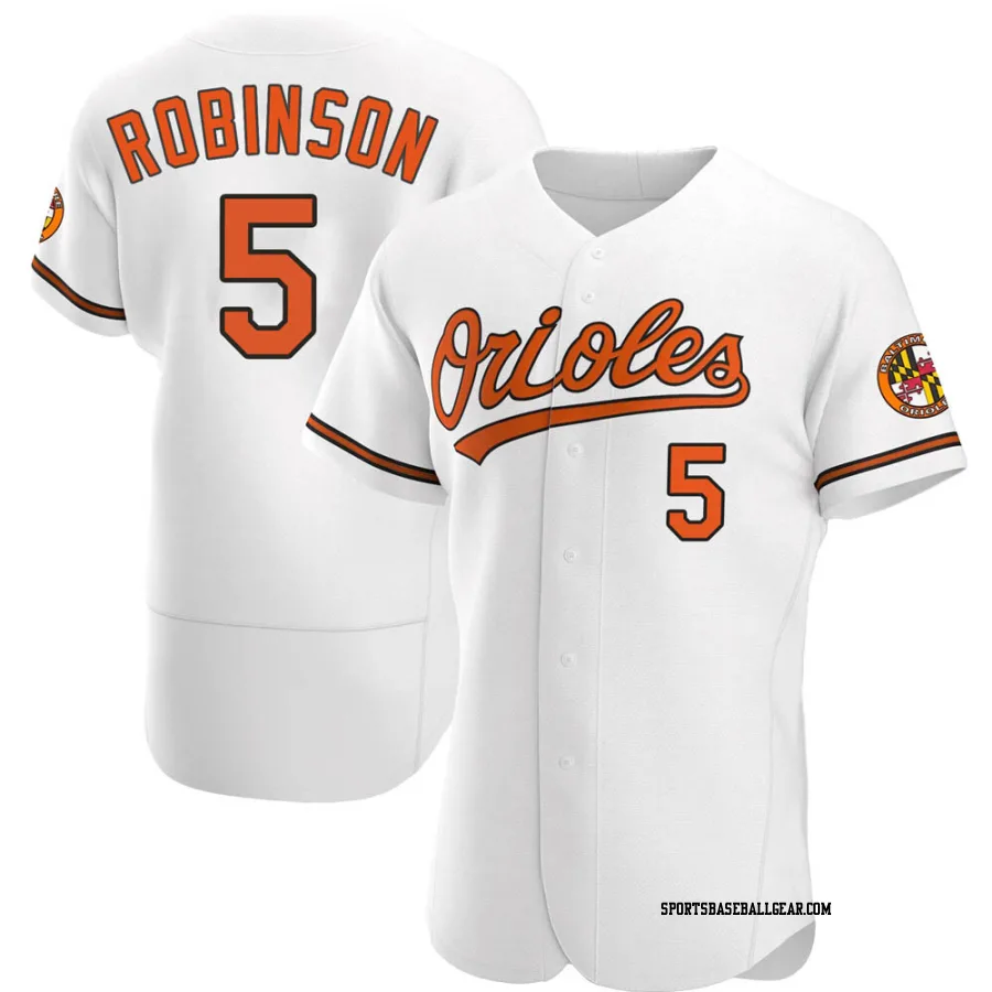 Brooks Robinson Men's Baltimore Orioles White Authentic Home Jersey