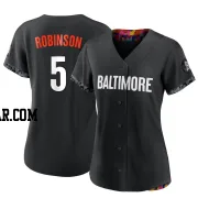 Brooks Robinson Women's Baltimore Orioles Black Replica 2023 City Connect Jersey