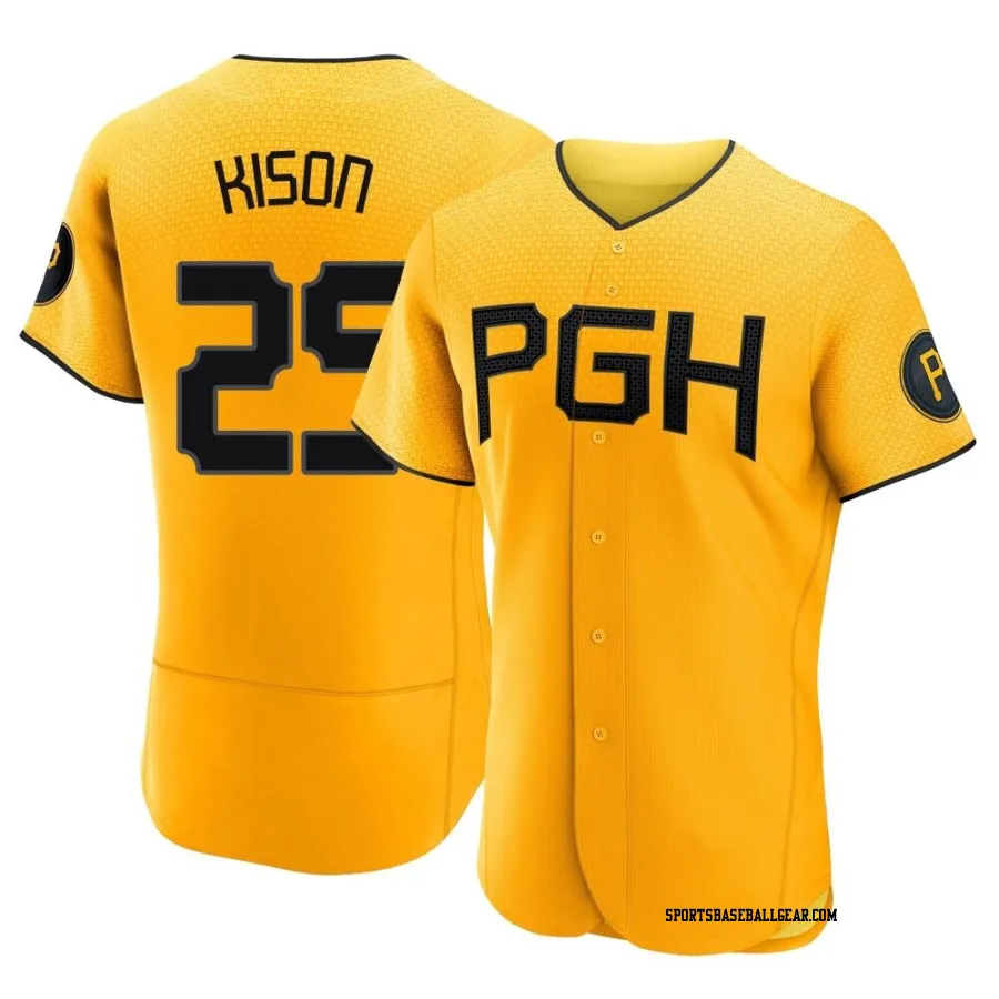 Bruce Kison Men's Pittsburgh Pirates Gold Authentic 2023 City Connect Jersey