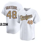 Brusdar Graterol Men's Los Angeles Dodgers Gold Limited White 2025 Collection Jersey