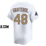 Brusdar Graterol Men's Los Angeles Dodgers Gold Limited White 2025 Collection Jersey