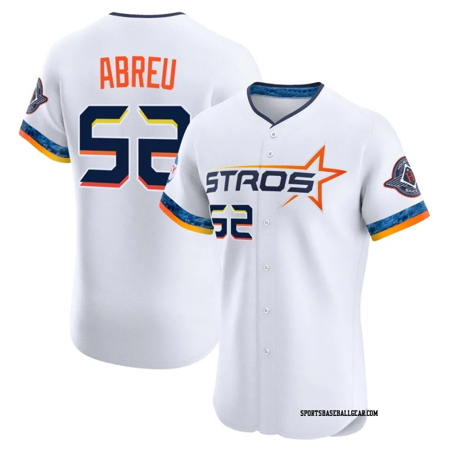 Bryan Abreu Men's Houston Astros White Elite 2025 City Connect Jersey