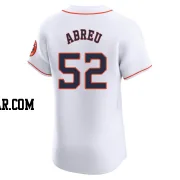 Bryan Abreu Men's Houston Astros White Elite Home Jersey