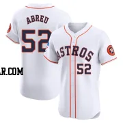 Bryan Abreu Men's Houston Astros White Elite Home Patch Jersey