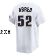 Bryan Abreu Men's Houston Astros White Limited Throwback Cooperstown Collection Jersey