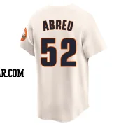 Bryan Abreu Youth Houston Astros Cream Limited Throwback Cooperstown Collection Jersey
