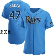 Bryan Baker Men's Tampa Bay Rays Light Blue Authentic Alternate Jersey