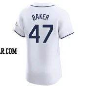 Bryan Baker Men's Tampa Bay Rays White Elite Home Jersey
