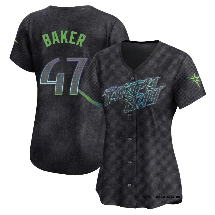 Bryan Baker Women's Tampa Bay Rays Charcoal Limited 2024 City Connect Jersey