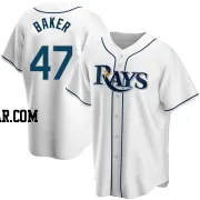 Bryan Baker Youth Tampa Bay Rays White Replica Home Jersey