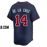 Bryan De La Cruz Youth Atlanta Braves Navy Limited Alternate Jersey