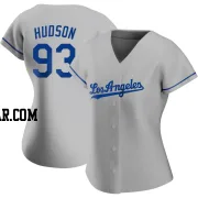 Bryan Hudson Women's Los Angeles Dodgers Gray Replica Road Jersey