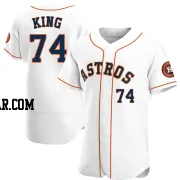 Bryan King Men's Houston Astros White Authentic Home Jersey