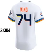 Bryan King Men's Houston Astros White Elite 2025 City Connect Jersey