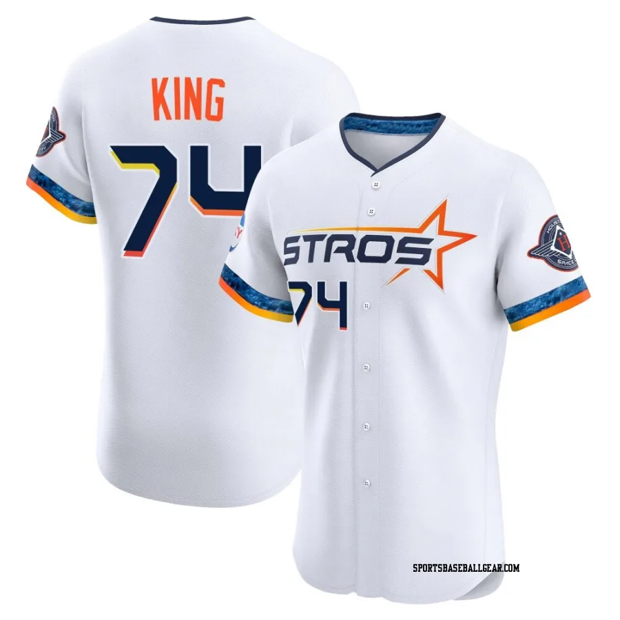 Bryan King Men's Houston Astros White Elite 2025 City Connect Jersey