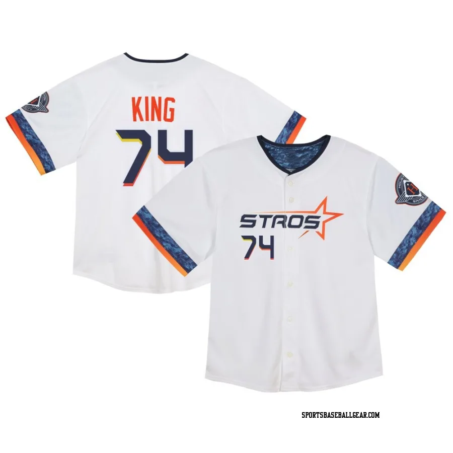 Bryan King Toddler Houston Astros White Limited 2025 City Connect Jersey
