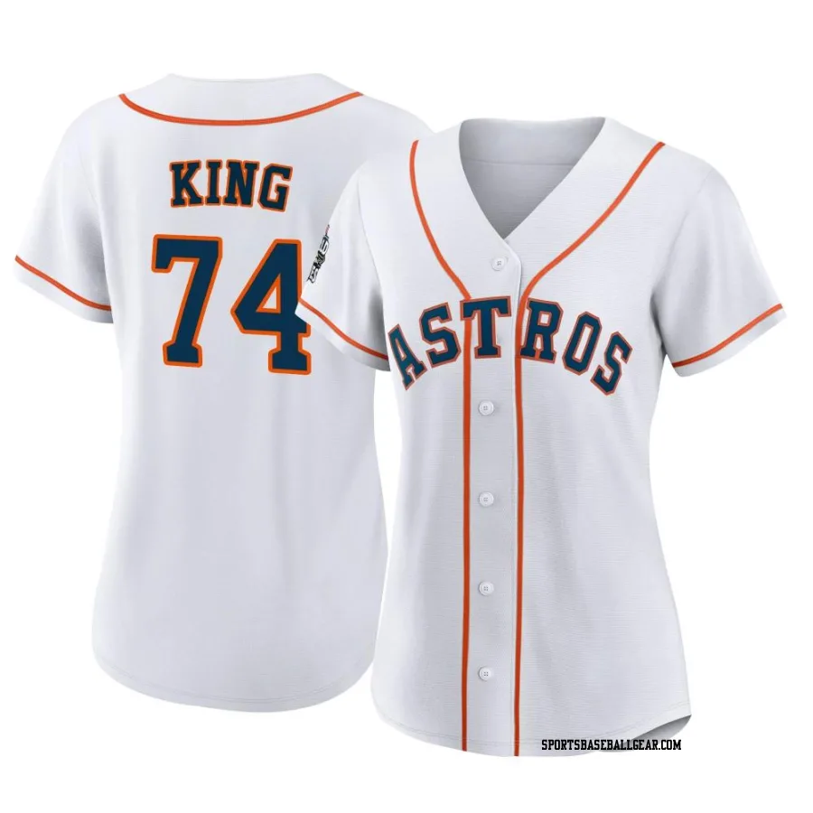 Bryan King Women's Houston Astros White Replica 2022 World Series Home Jersey